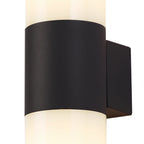 NL7776/OP9 Marc Outdoor Wall Lamp 2 Light Anthracite/Opal
