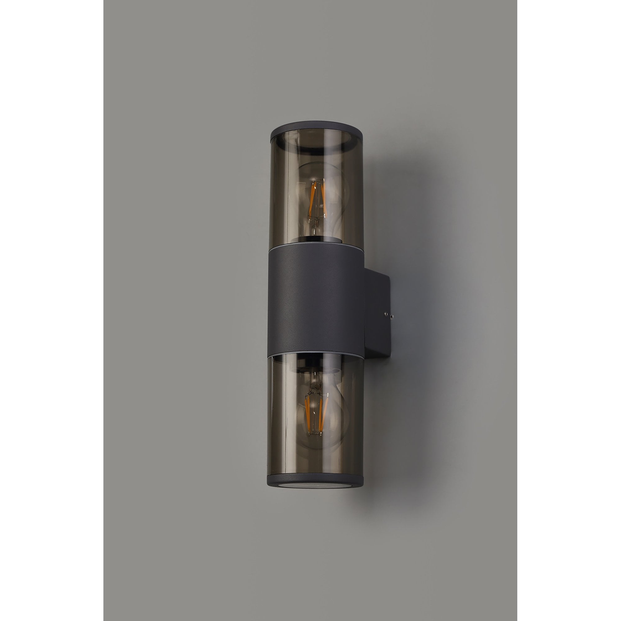 Marc Outdoor Wall  Lamp 2 Light Anthracite/Smoked