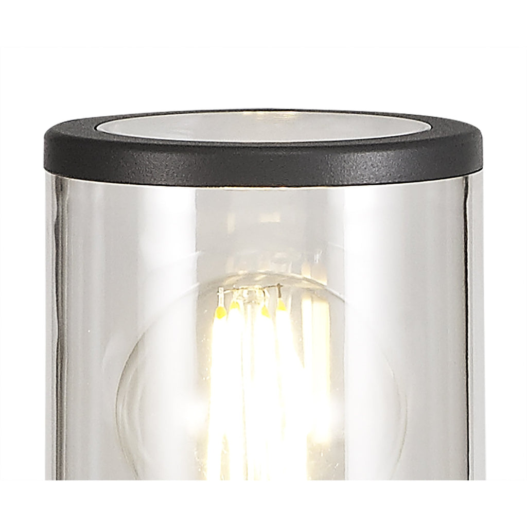 NL7777/CL9 Marc Outdoor 45cm Post Lamp 1 Light Anthracite/Clear