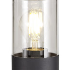 NL7777/CL9 Marc Outdoor 45cm Post Lamp 1 Light Anthracite/Clear
