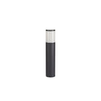 NL7777/OP9 Marc Outdoor 45cm Post Lamp 1 Light Anthracite/Opal