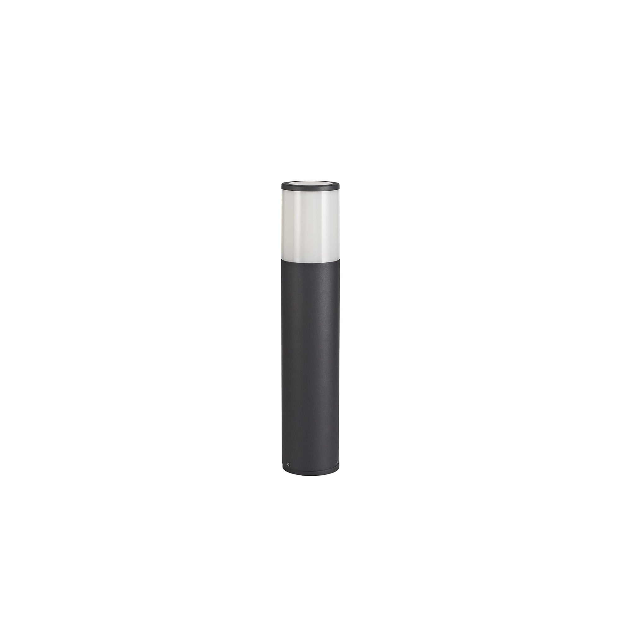 NL7777/OP9 Marc Outdoor 45cm Post Lamp 1 Light Anthracite/Opal