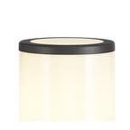 NL7777/OP9 Marc Outdoor 45cm Post Lamp 1 Light Anthracite/Opal