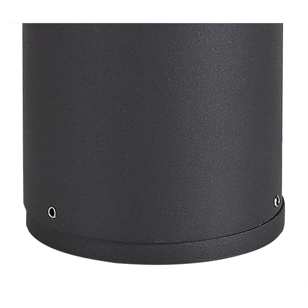 NL7777/OP9 Marc Outdoor 45cm Post Lamp 1 Light Anthracite/Opal