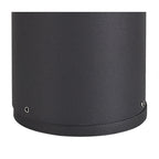 NL7777/OP9 Marc Outdoor 45cm Post Lamp 1 Light Anthracite/Opal