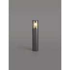NL7777/SM9 Marc Outdoor 45cm Post Lamp 1 Light Anthracite/Smoked
