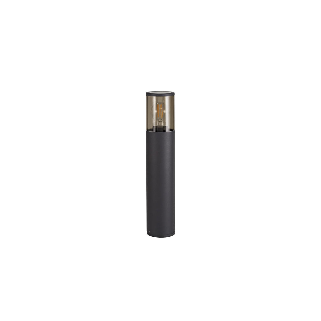 NL7777/SM9 Marc Outdoor 45cm Post Lamp 1 Light Anthracite/Smoked