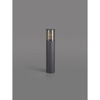 NL7777/SM9 Marc Outdoor 45cm Post Lamp 1 Light Anthracite/Smoked
