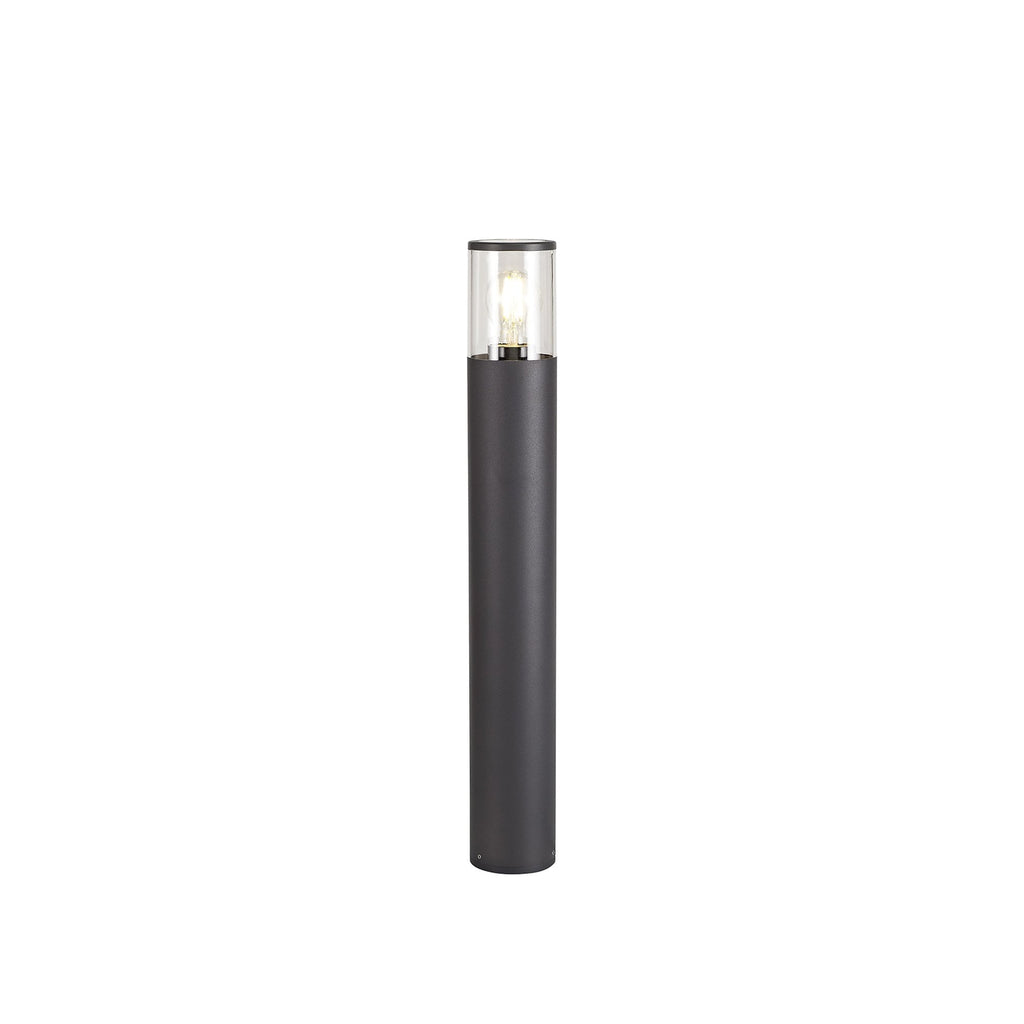 NL7778/CL9 Marc Outdoor 65cm Post Lamp 1 Light Anthracite/Clear