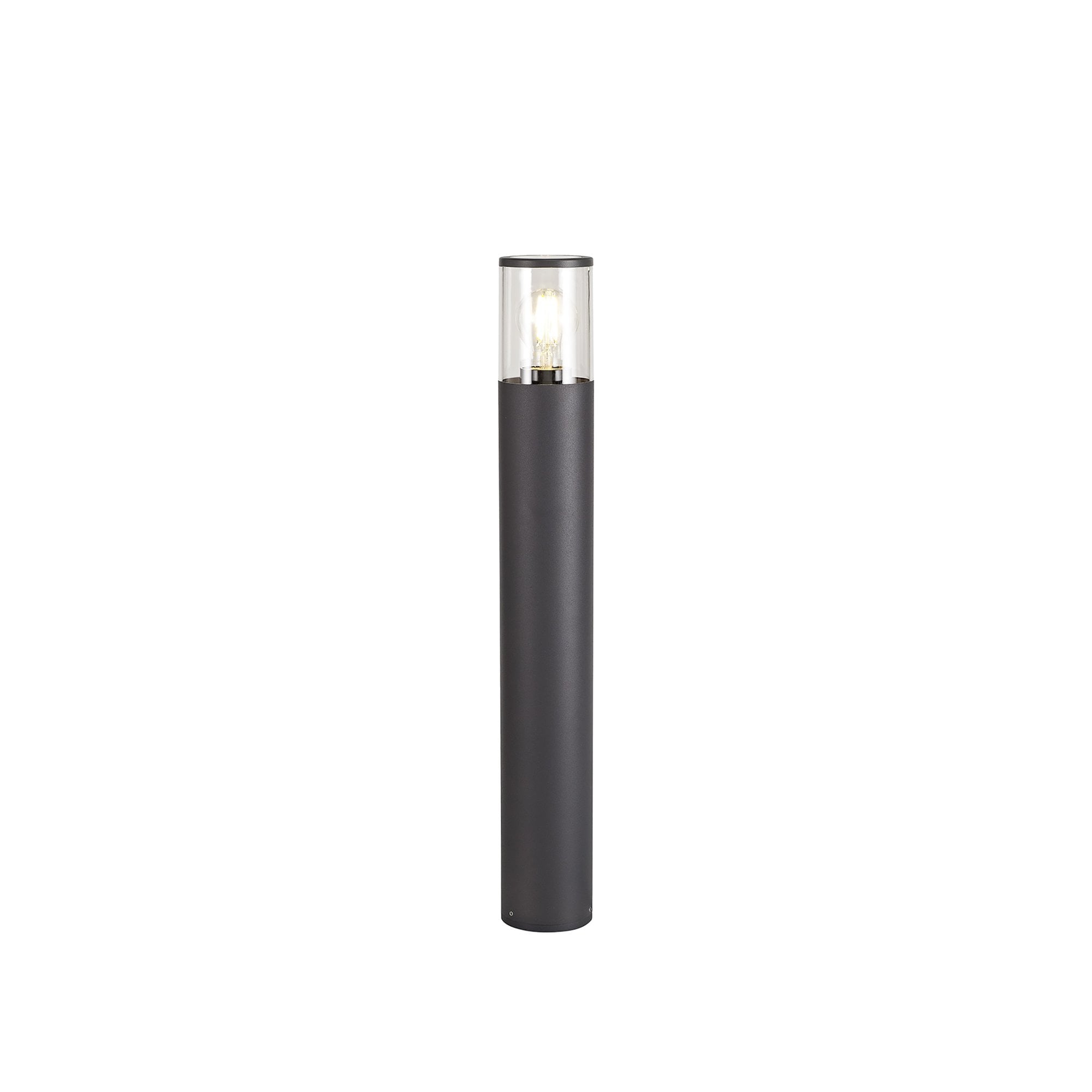 NL7778/CL9 Marc Outdoor 65cm Post Lamp 1 Light Anthracite/Clear