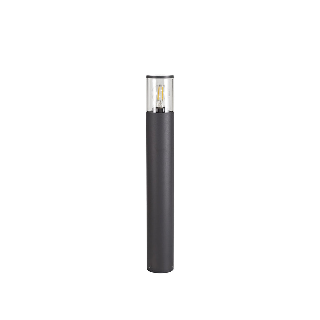 NL7778/CL9 Marc Outdoor 65cm Post Lamp 1 Light Anthracite/Clear