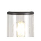 NL7778/CL9 Marc Outdoor 65cm Post Lamp 1 Light Anthracite/Clear