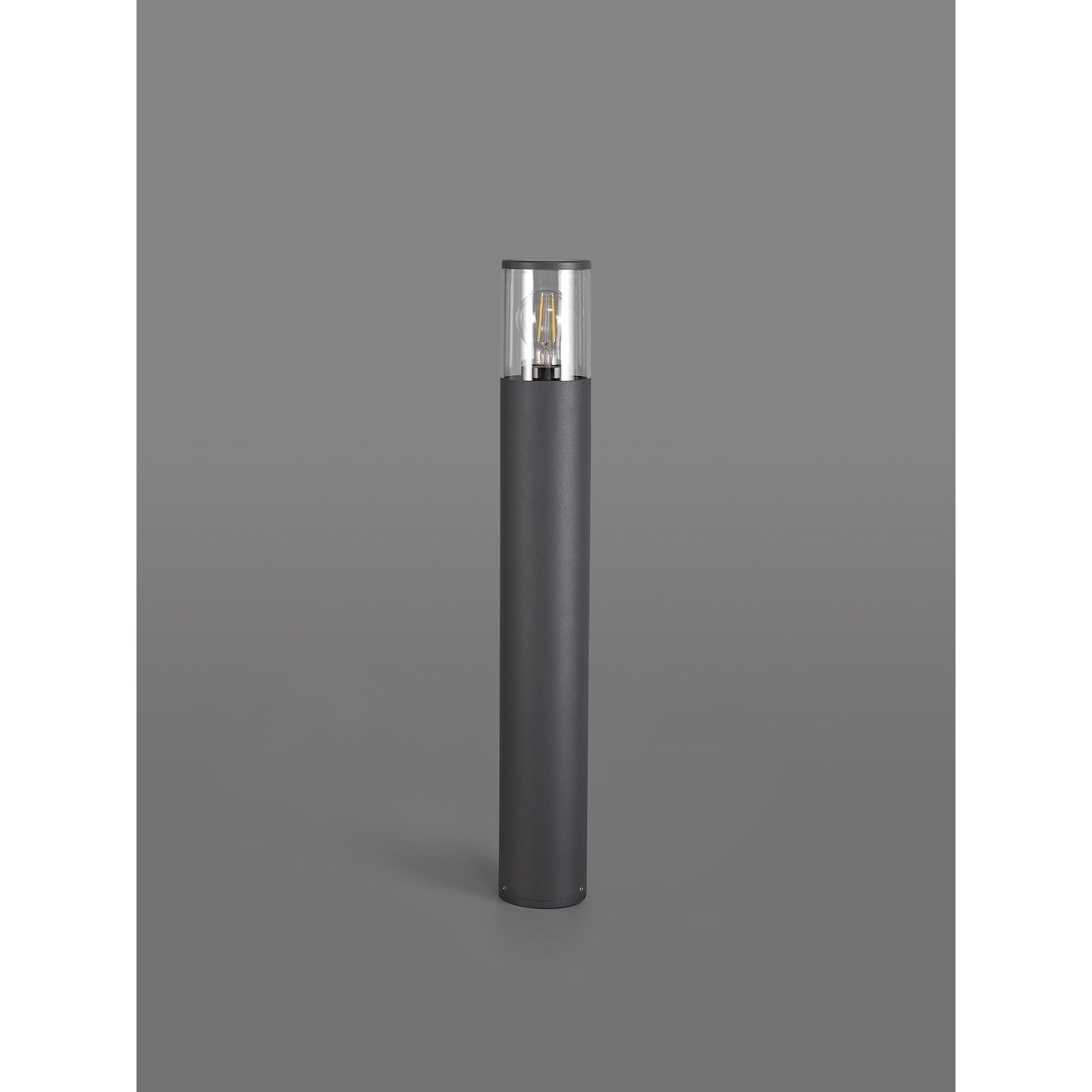 NL7778/CL9 Marc Outdoor 65cm Post Lamp 1 Light Anthracite/Clear