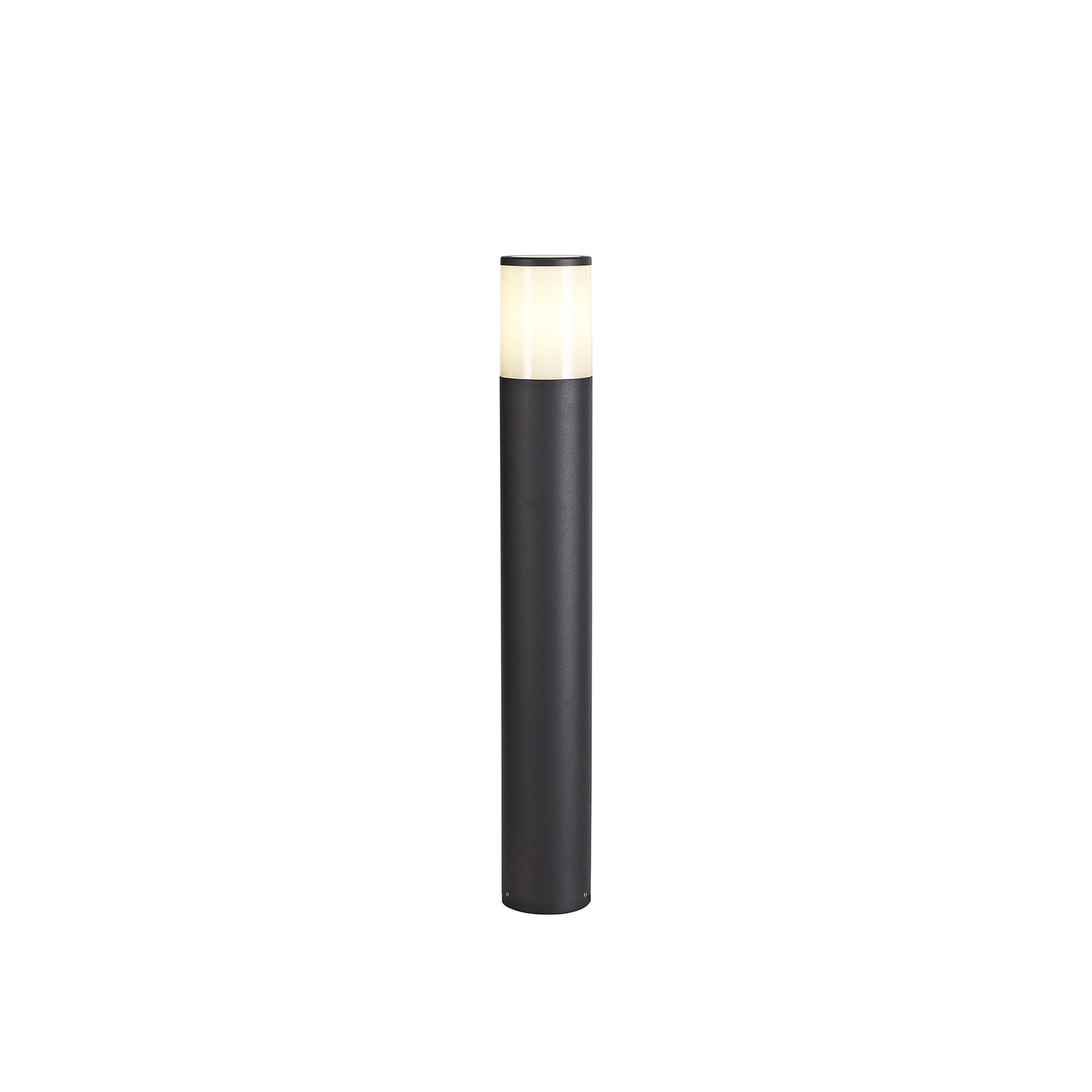 NL7778/OP9 Marc Outdoor 65cm Post Lamp 1 Light Anthracite/Opal