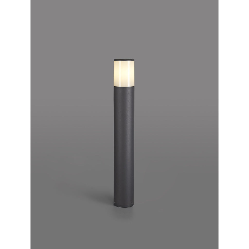 NL7778/OP9 Marc Outdoor 65cm Post Lamp 1 Light Anthracite/Opal