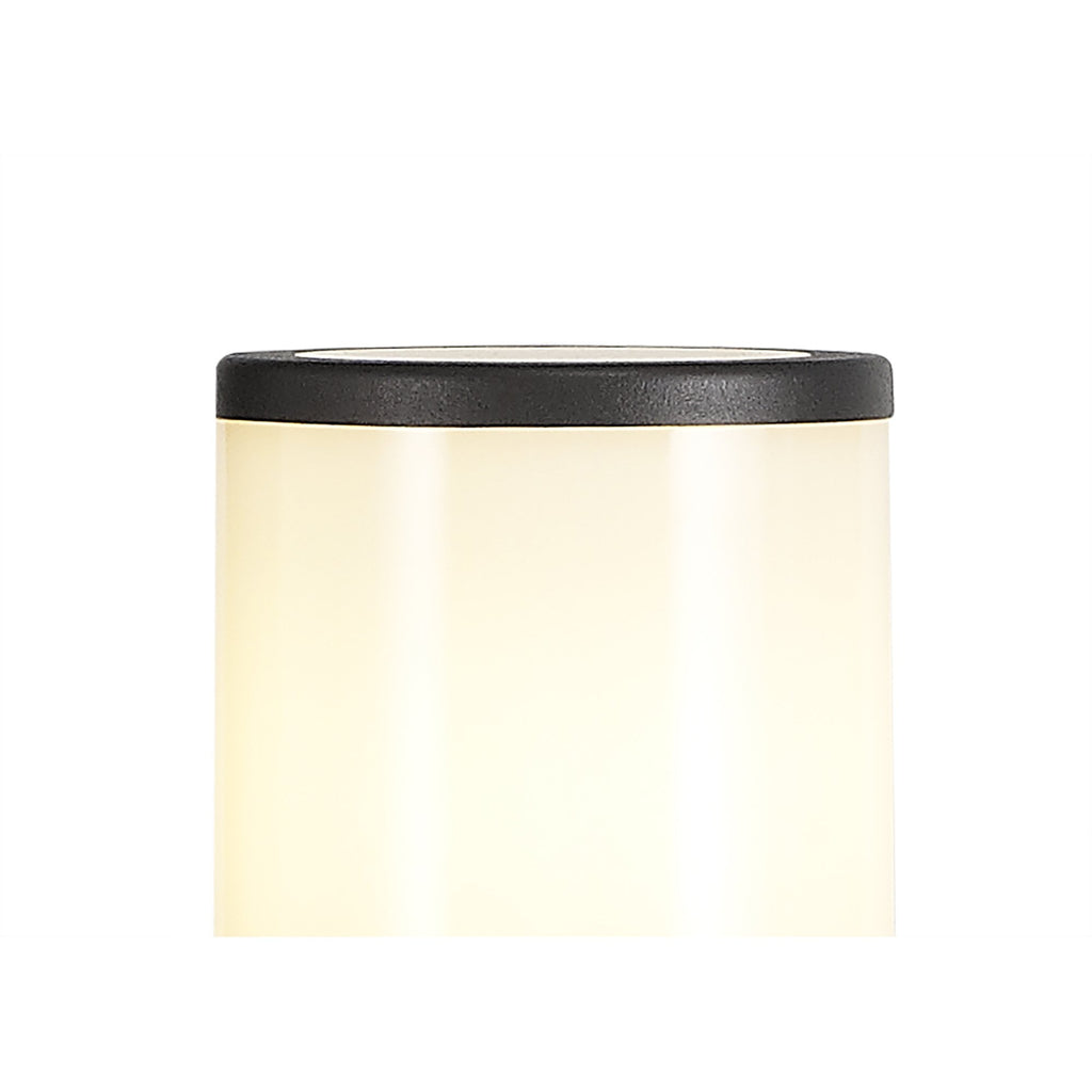 NL7778/OP9 Marc Outdoor 65cm Post Lamp 1 Light Anthracite/Opal