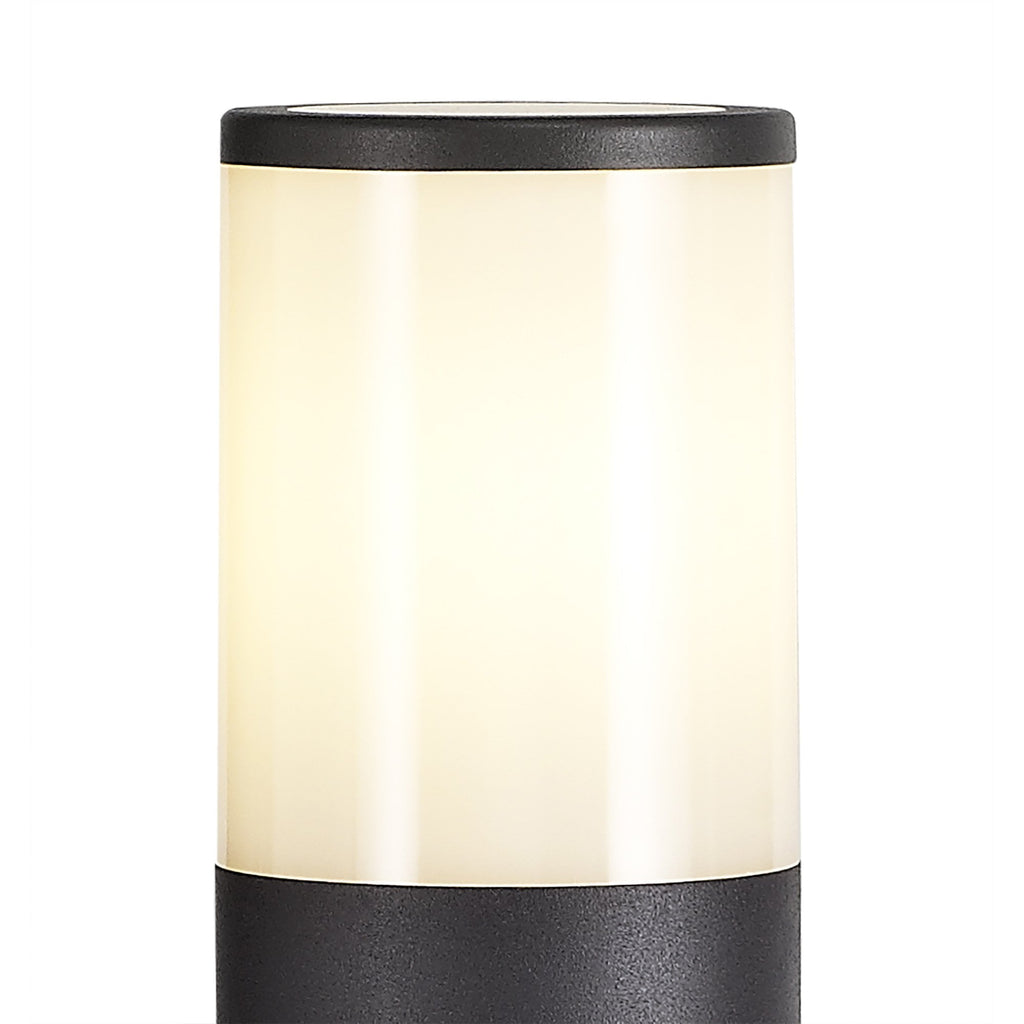 NL7778/OP9 Marc Outdoor 65cm Post Lamp 1 Light Anthracite/Opal