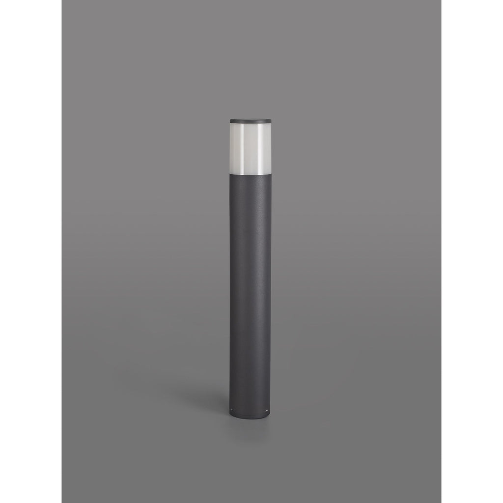 NL7778/OP9 Marc Outdoor 65cm Post Lamp 1 Light Anthracite/Opal