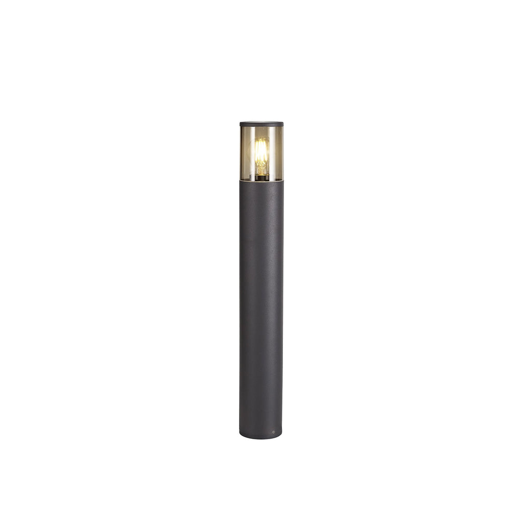 NL7778/SM9 Marc Outdoor 65cm Post Lamp 1 Light Anthracite/Smoked