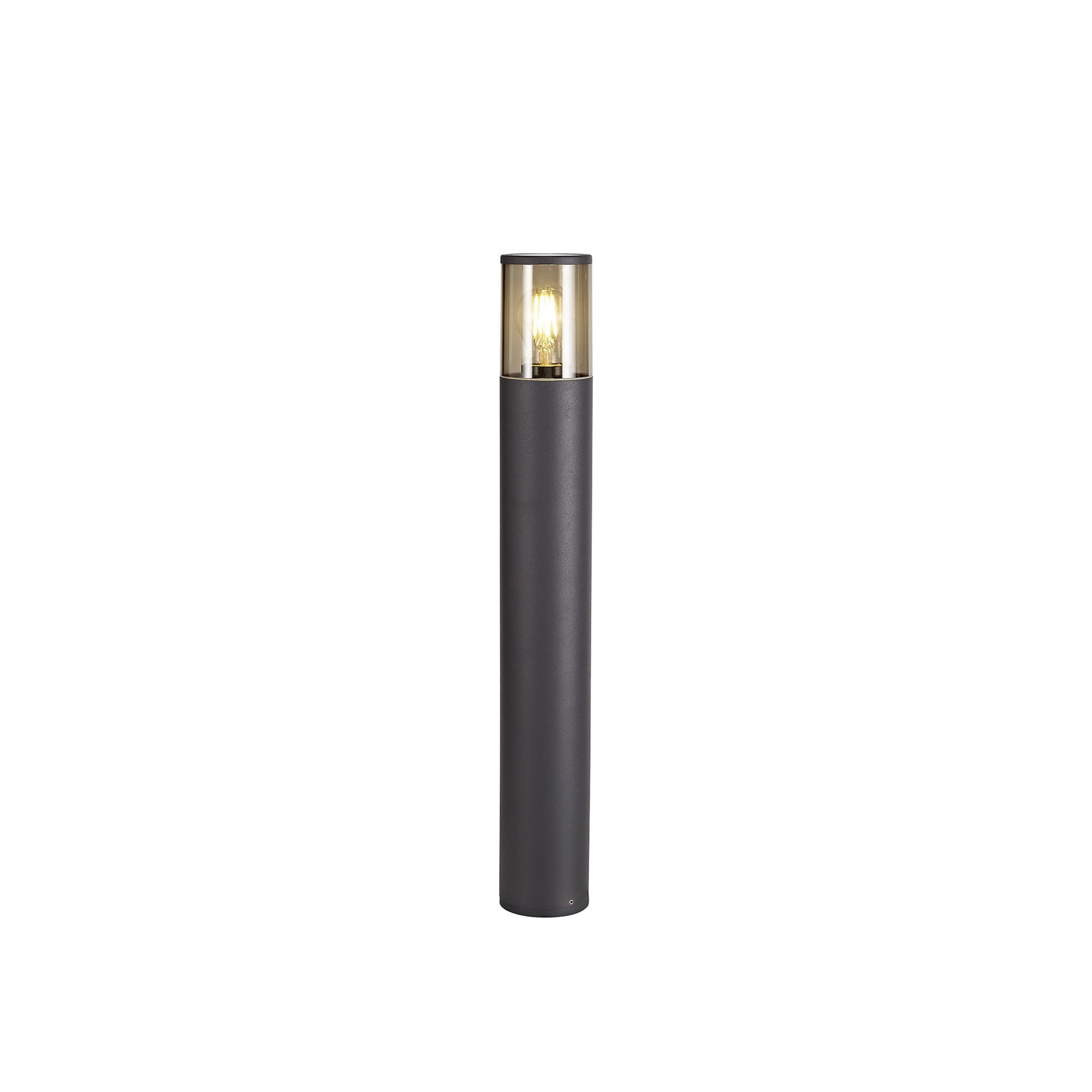 Marc Outdoor 65cm Post  Lamp 1 Light Anthracite/Smoked