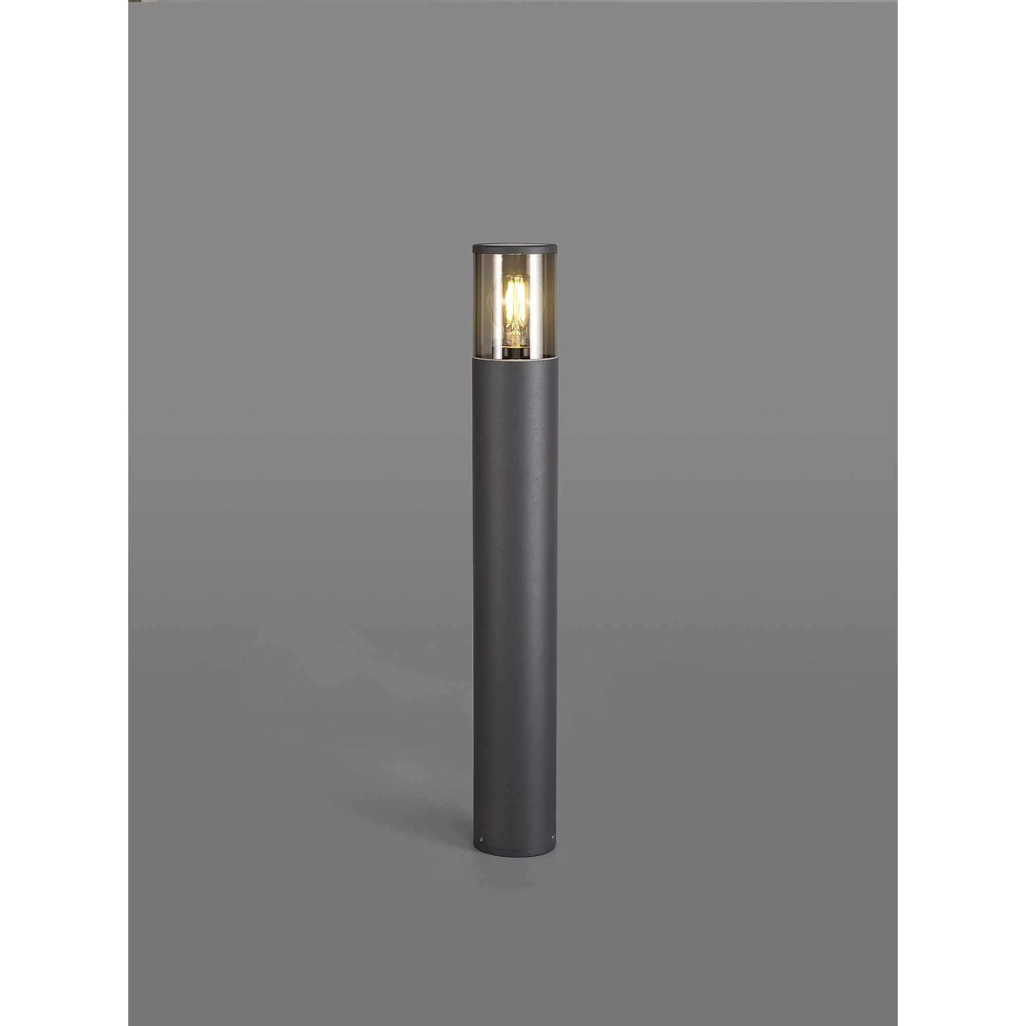 Marc Outdoor 65cm Post  Lamp 1 Light Anthracite/Smoked