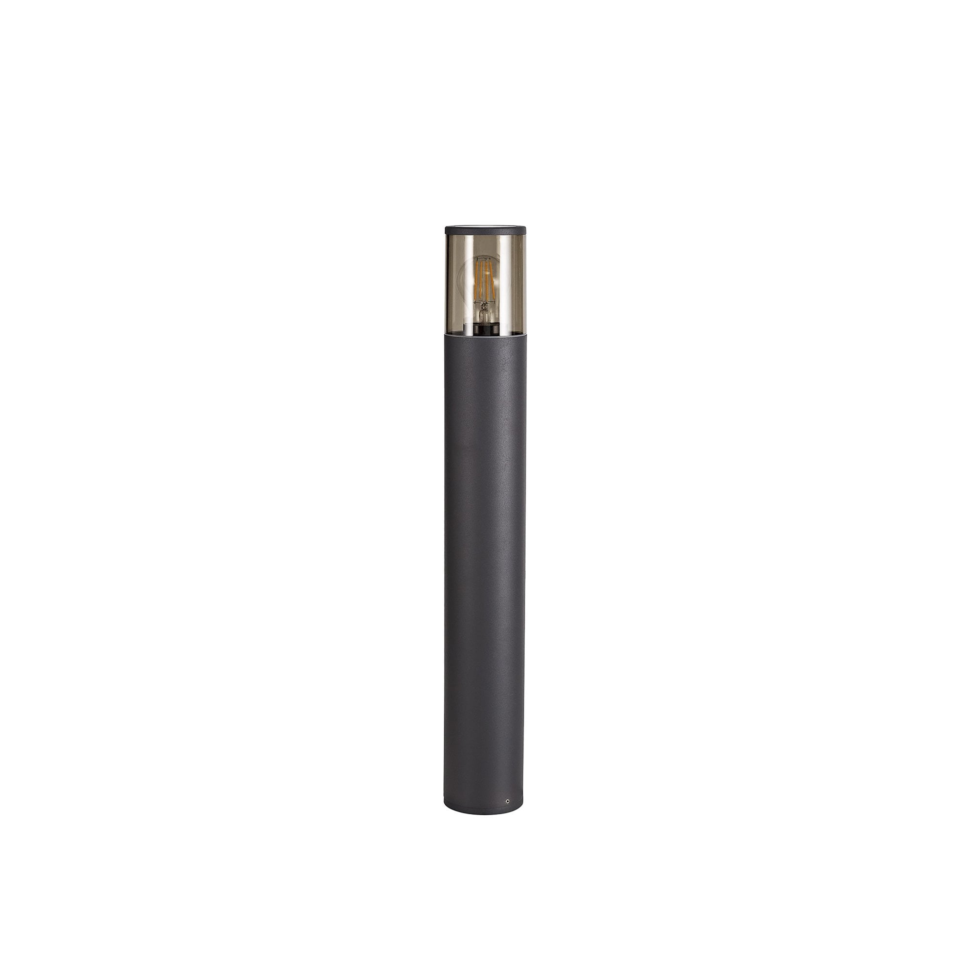 Marc Outdoor 65cm Post  Lamp 1 Light Anthracite/Smoked