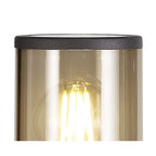 NL7778/SM9 Marc Outdoor 65cm Post Lamp 1 Light Anthracite/Smoked