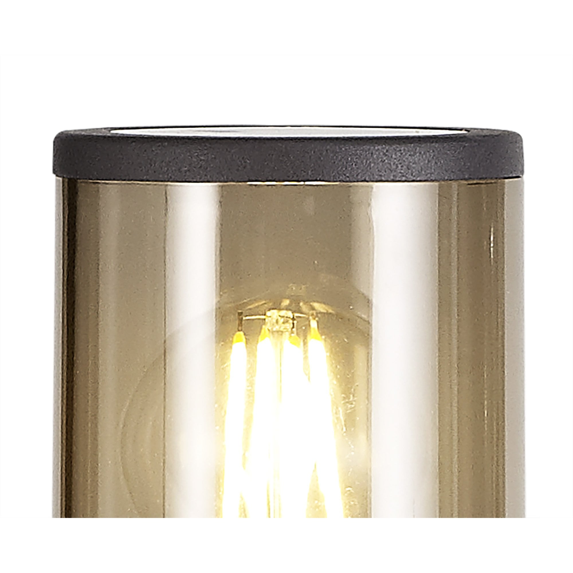 Marc Outdoor 65cm Post  Lamp 1 Light Anthracite/Smoked
