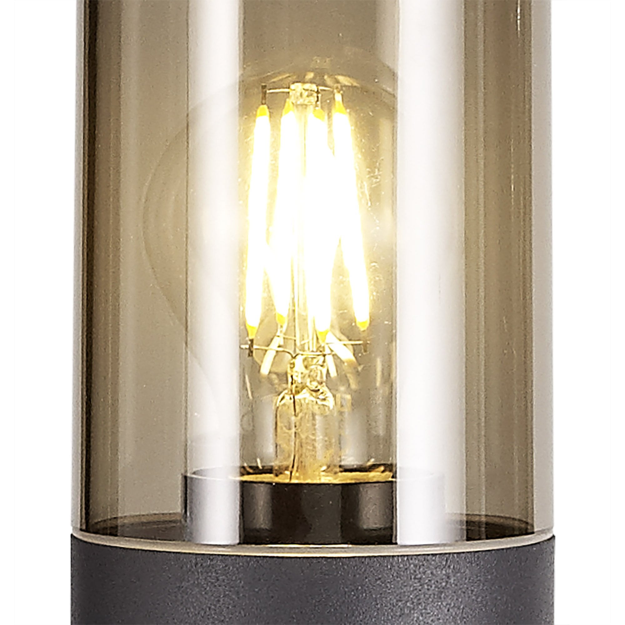 Marc Outdoor 65cm Post  Lamp 1 Light Anthracite/Smoked
