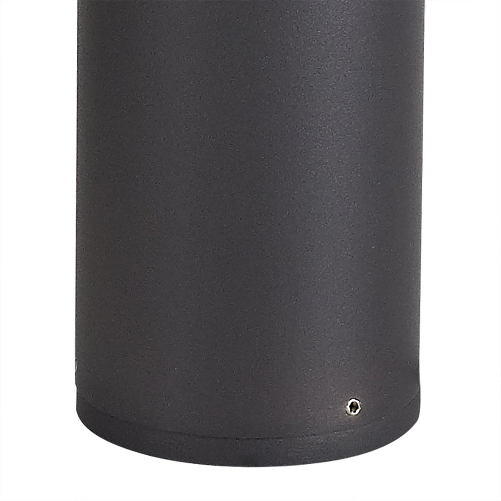 NL7778/SM9 Marc Outdoor 65cm Post Lamp 1 Light Anthracite/Smoked