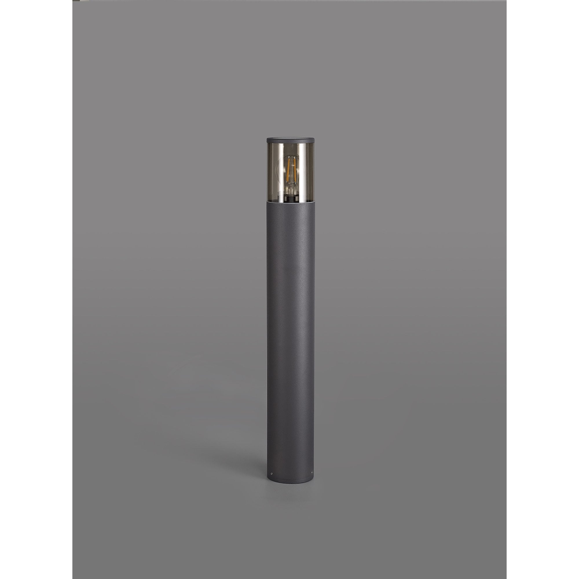 Marc Outdoor 65cm Post  Lamp 1 Light Anthracite/Smoked