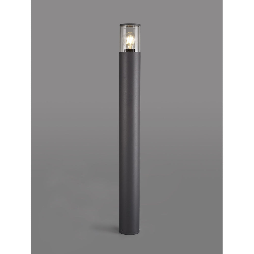 NL7779/CL9 Marc Outdoor 90cm Post Lamp 1 Light Anthracite/Clear