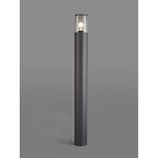 NL7779/CL9 Marc Outdoor 90cm Post Lamp 1 Light Anthracite/Clear