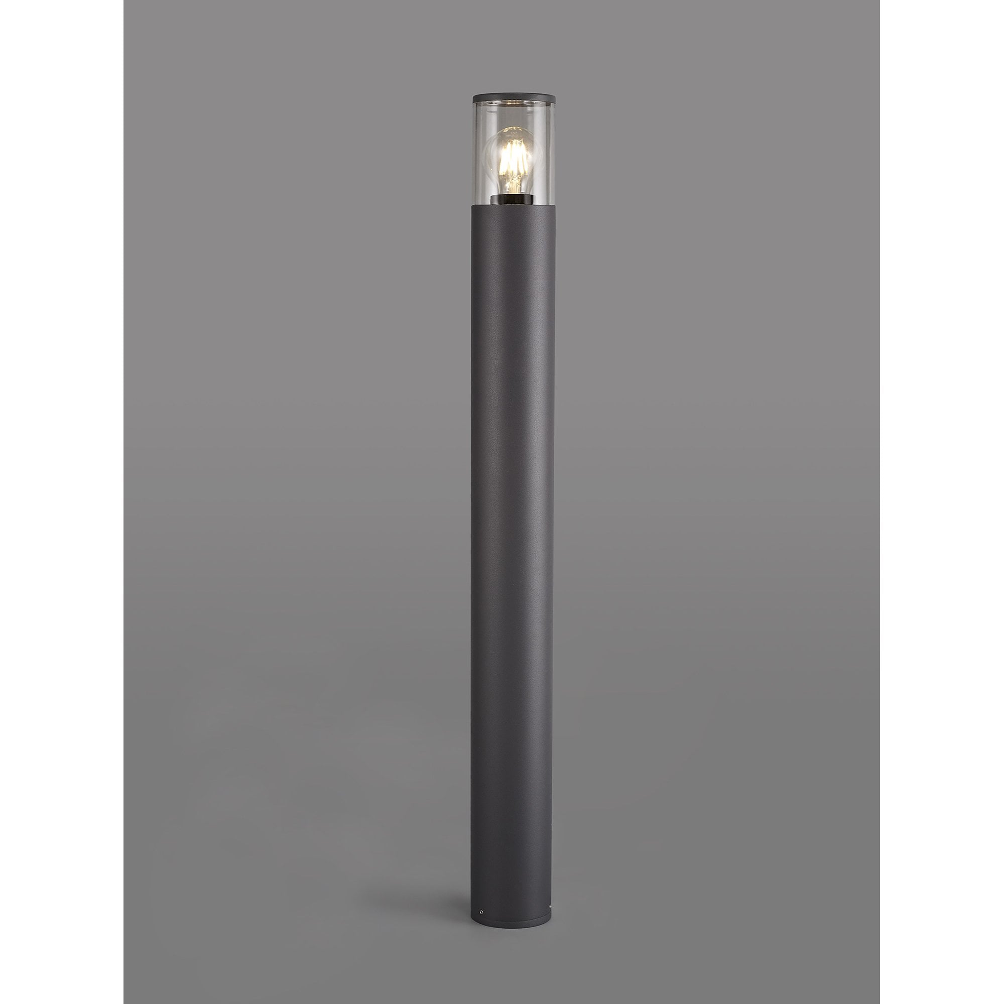 NL7779/CL9 Marc Outdoor 90cm Post Lamp 1 Light Anthracite/Clear