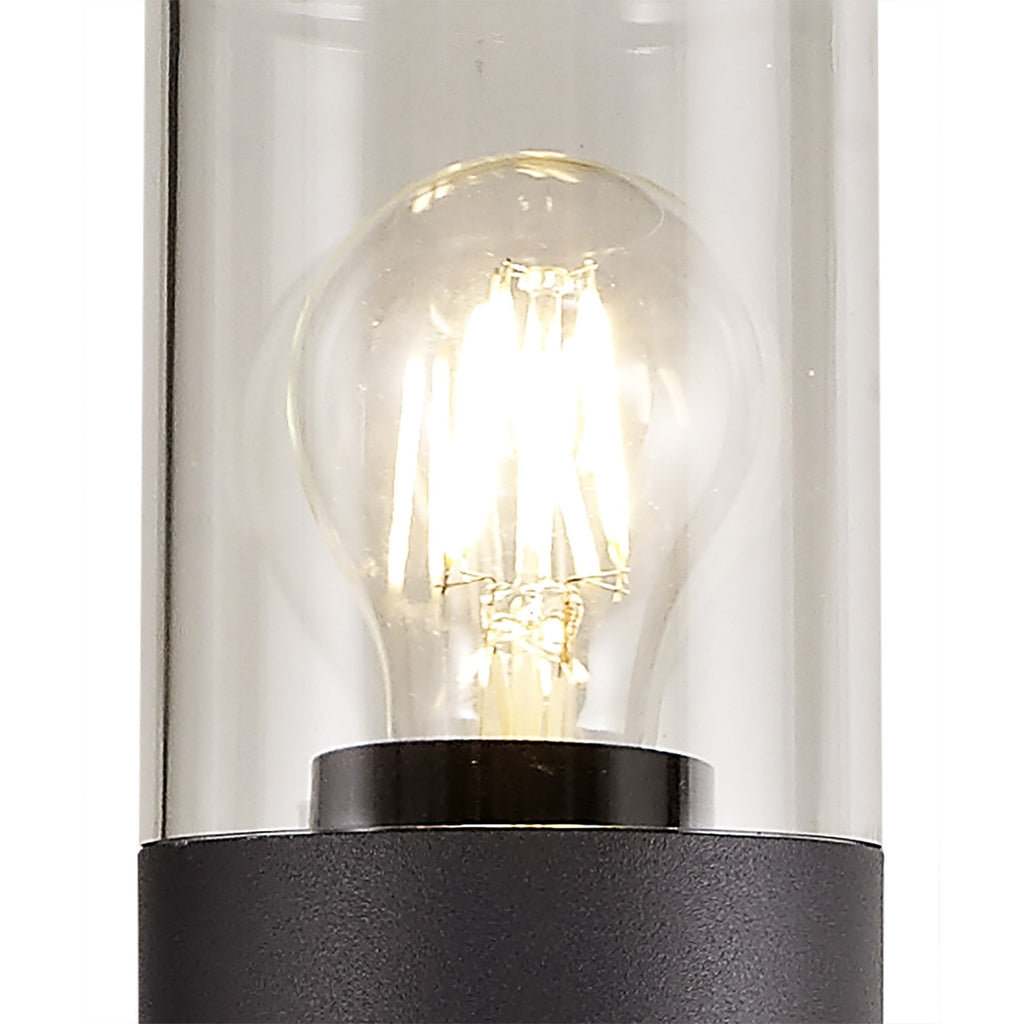 NL7779/CL9 Marc Outdoor 90cm Post Lamp 1 Light Anthracite/Clear