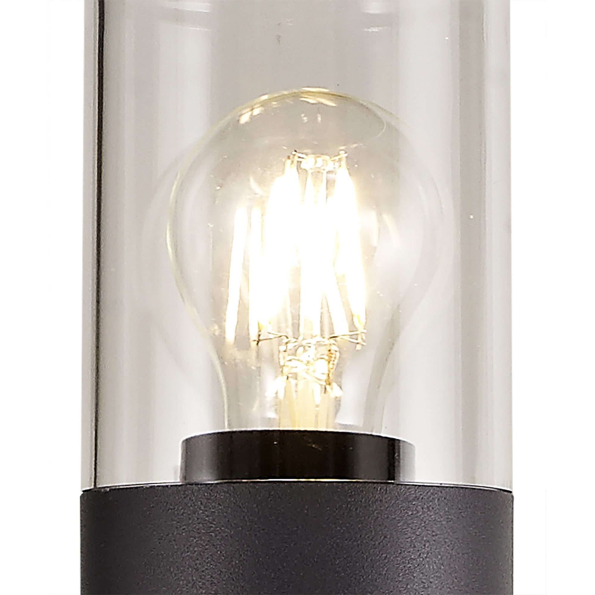NL7779/CL9 Marc Outdoor 90cm Post Lamp 1 Light Anthracite/Clear