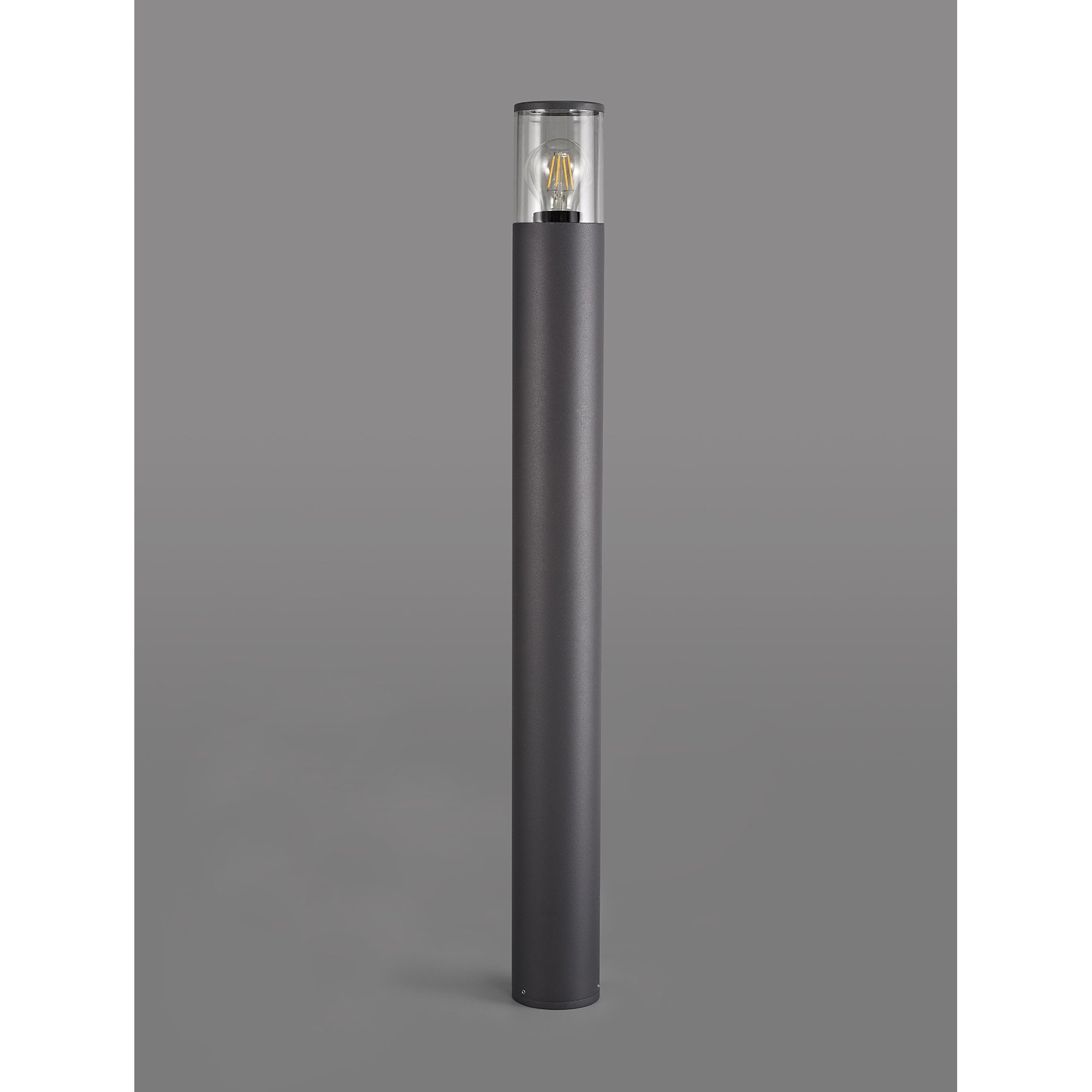 NL7779/CL9 Marc Outdoor 90cm Post Lamp 1 Light Anthracite/Clear