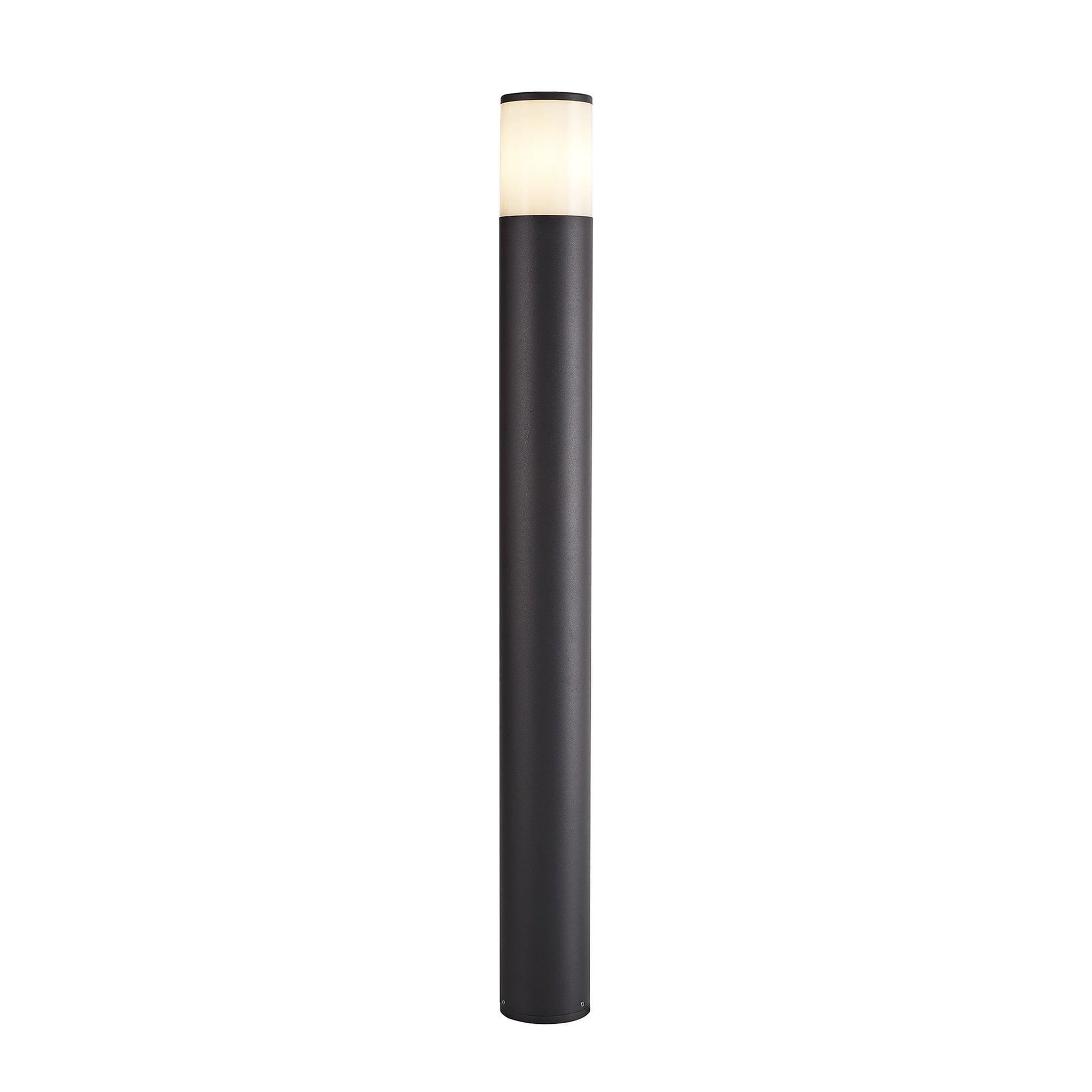 Marc Outdoor 90cm Post  Lamp 1 Light Anthracite/Opal