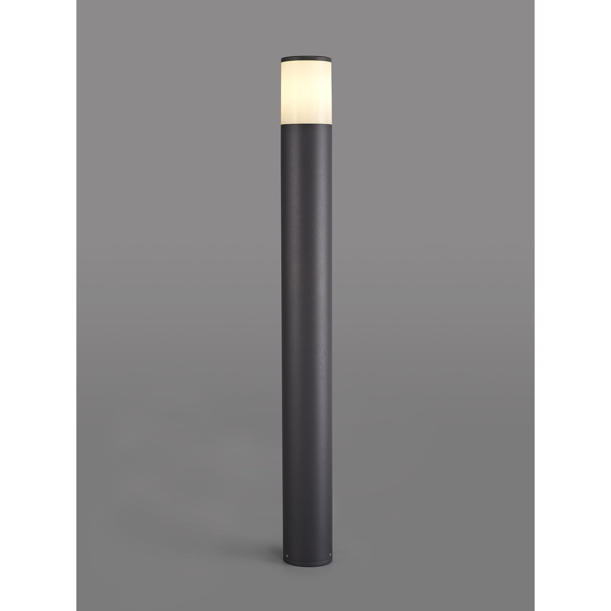 Marc Outdoor 90cm Post  Lamp 1 Light Anthracite/Opal