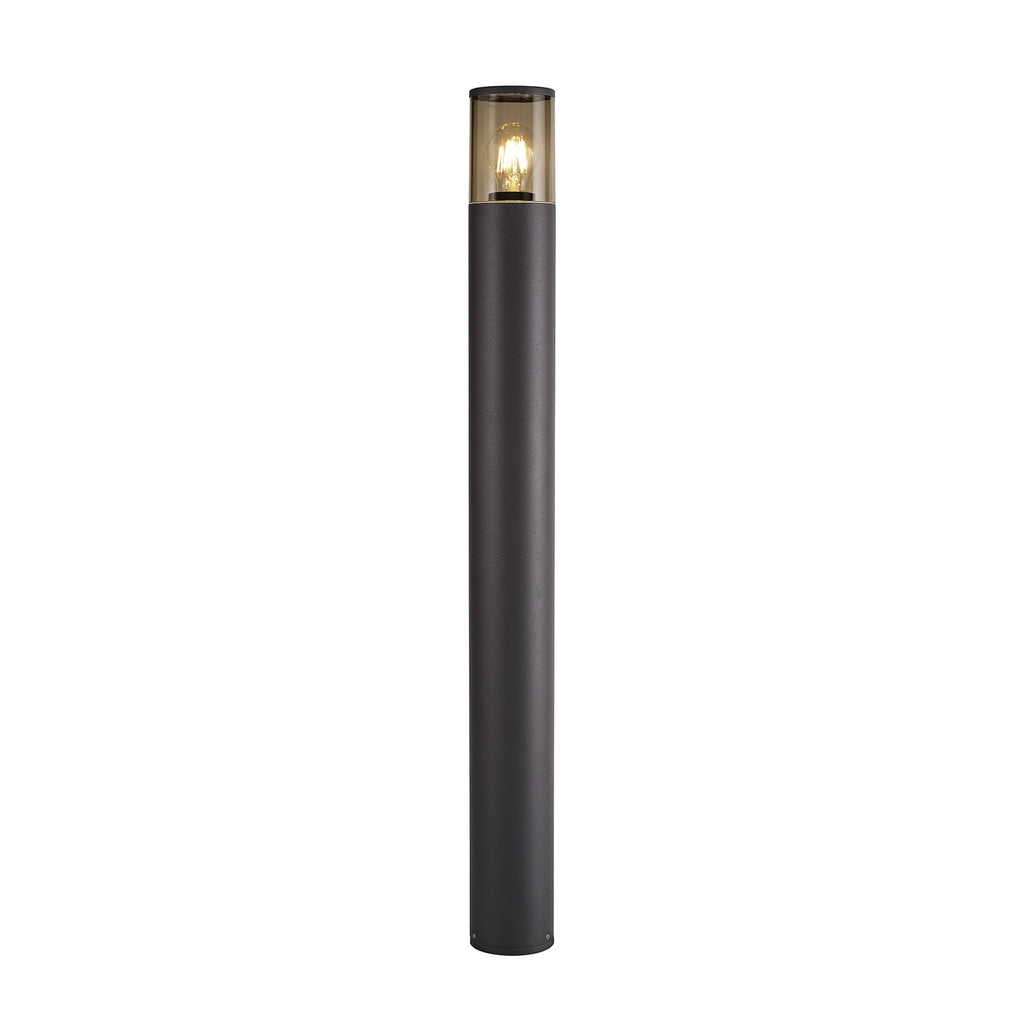 NL7779/SM9 Marc Outdoor 90cm Post Lamp 1 Light Anthracite/Smoked