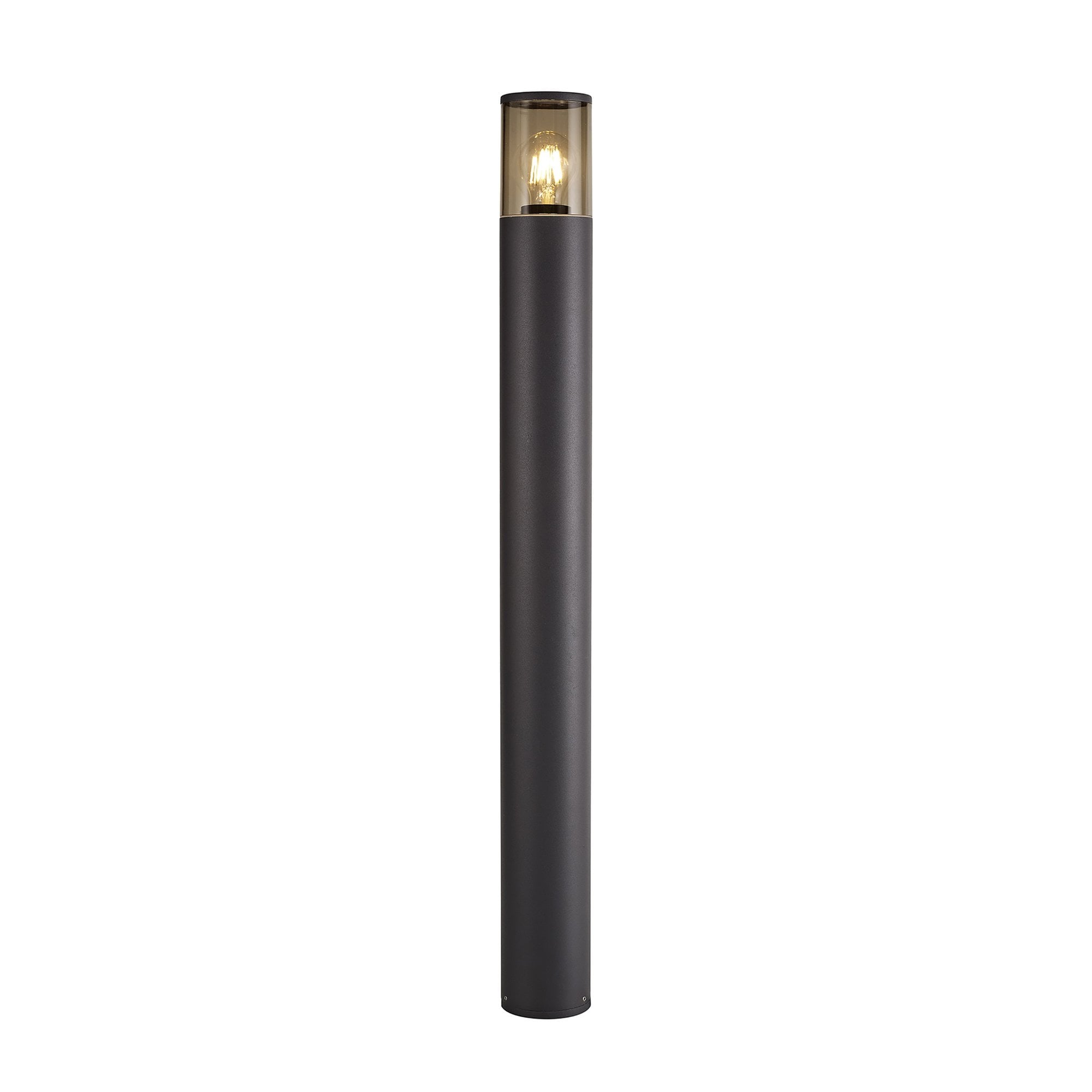 Marc Outdoor 90cm Post  Lamp 1 Light Anthracite/Smoked