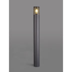 NL7779/SM9 Marc Outdoor 90cm Post Lamp 1 Light Anthracite/Smoked
