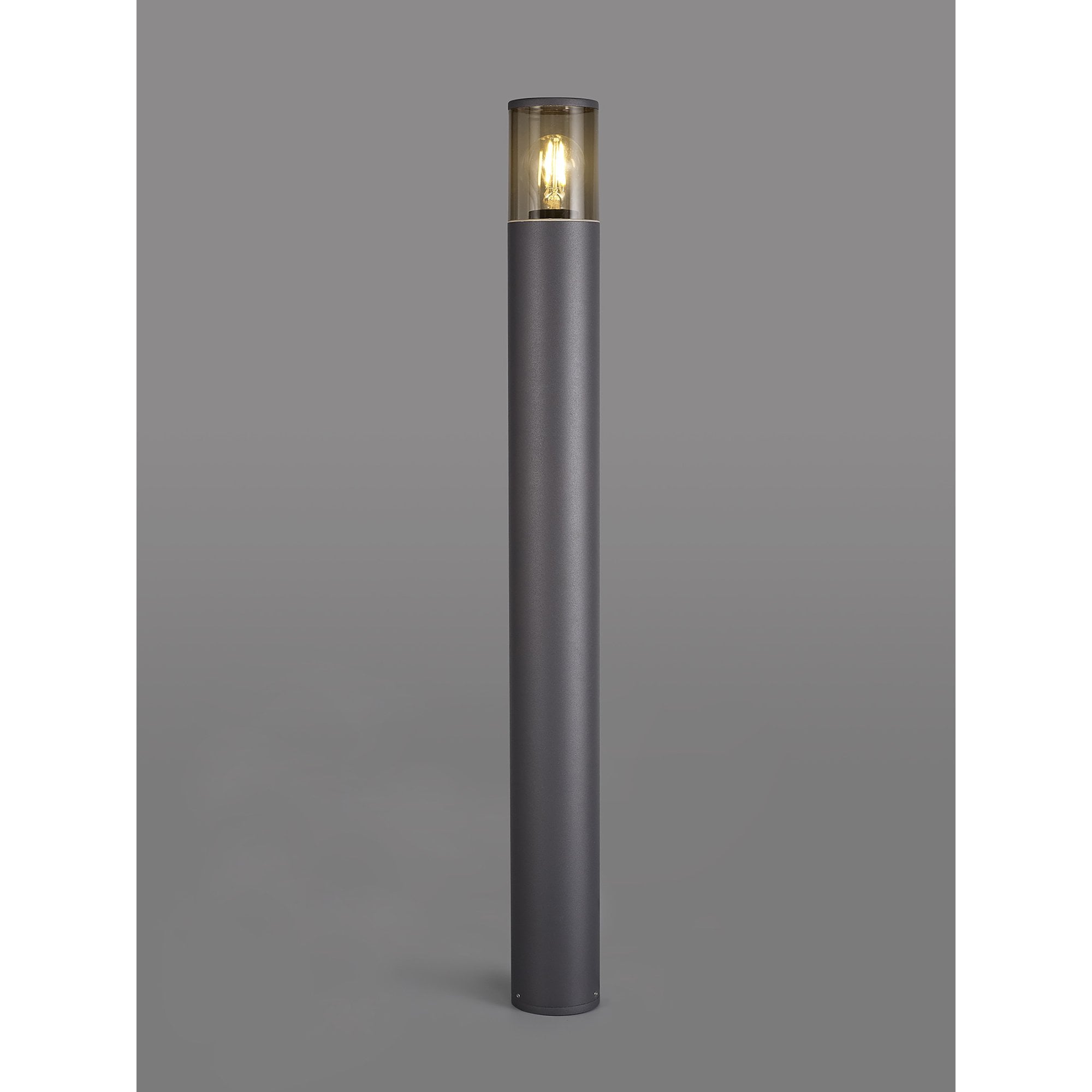 Marc Outdoor 90cm Post  Lamp 1 Light Anthracite/Smoked