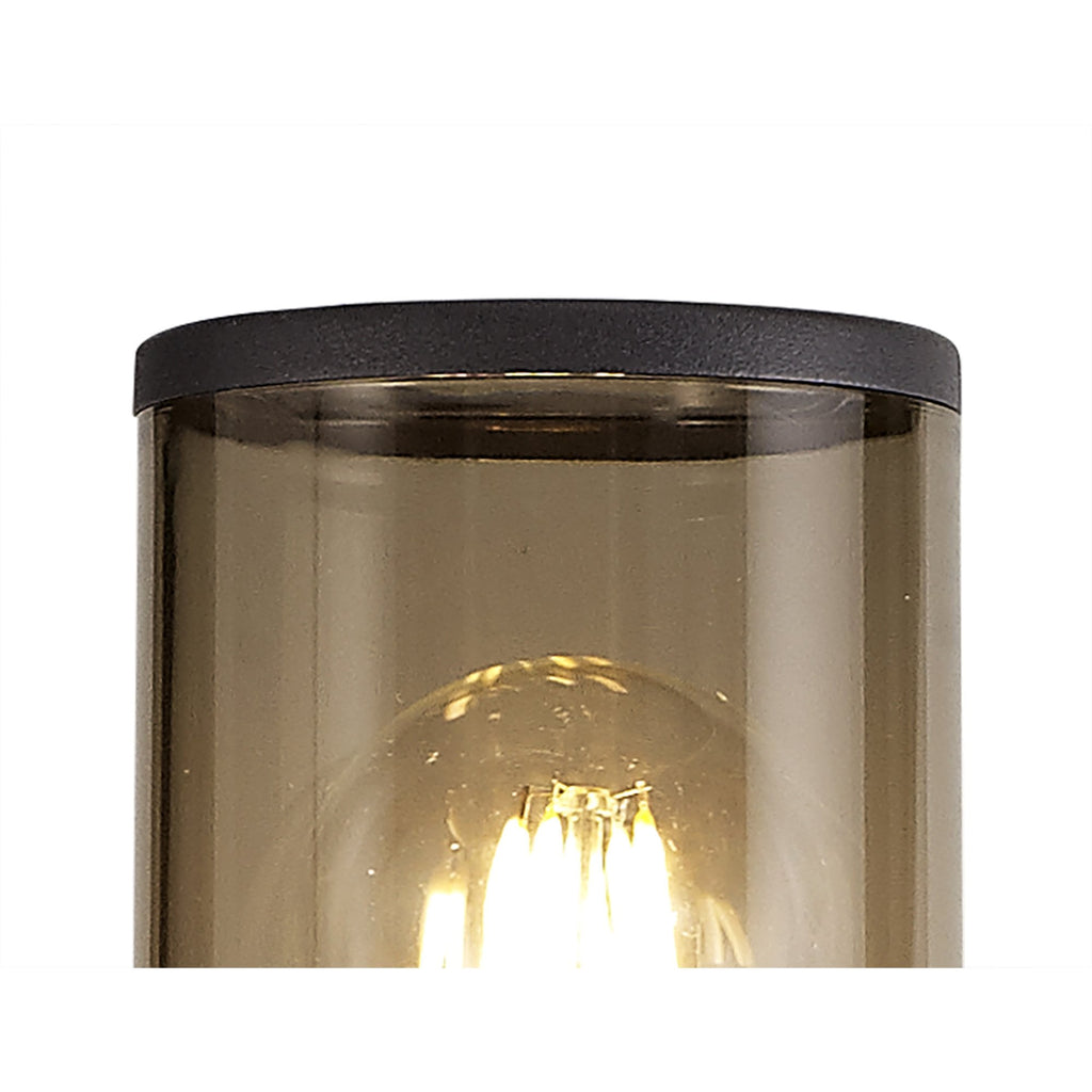 NL7779/SM9 Marc Outdoor 90cm Post Lamp 1 Light Anthracite/Smoked