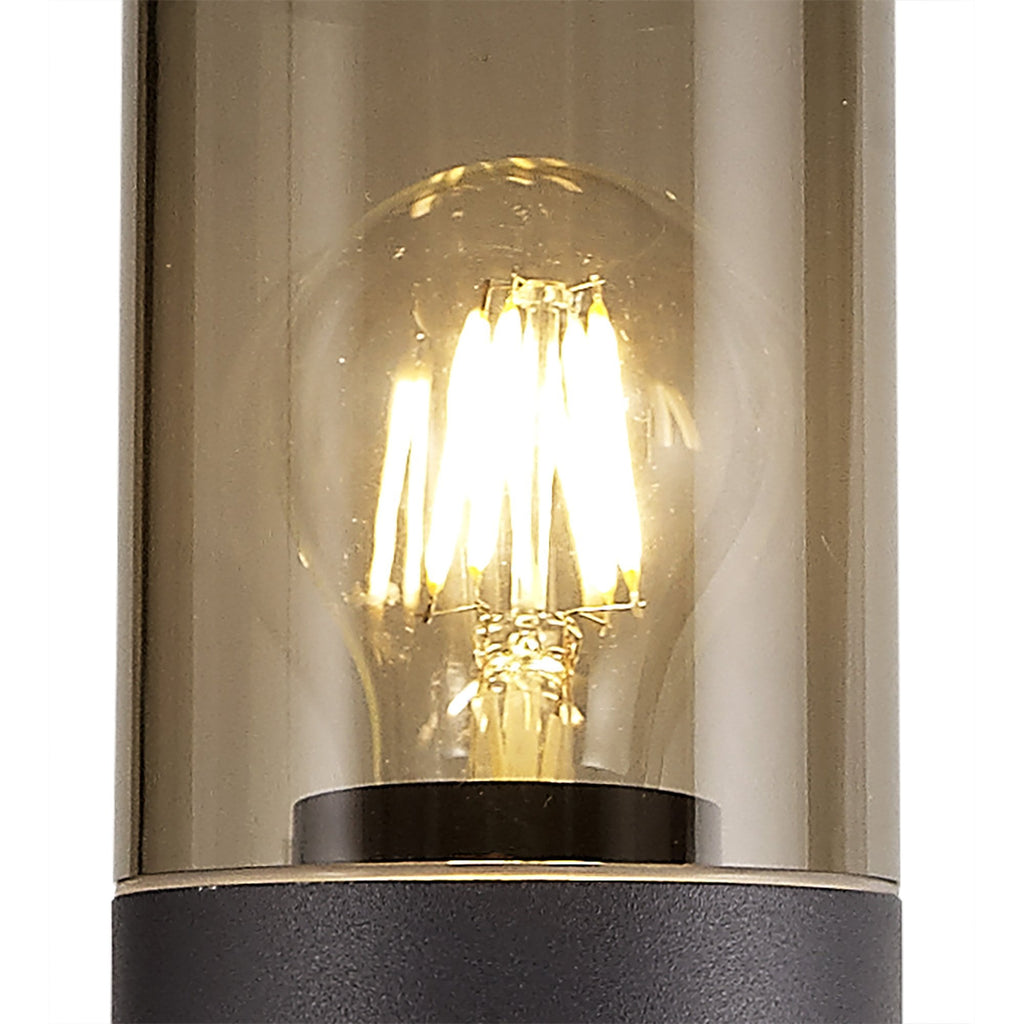 NL7779/SM9 Marc Outdoor 90cm Post Lamp 1 Light Anthracite/Smoked