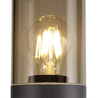 NL7779/SM9 Marc Outdoor 90cm Post Lamp 1 Light Anthracite/Smoked