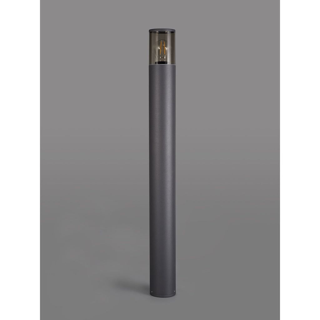 NL7779/SM9 Marc Outdoor 90cm Post Lamp 1 Light Anthracite/Smoked
