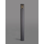NL7779/SM9 Marc Outdoor 90cm Post Lamp 1 Light Anthracite/Smoked