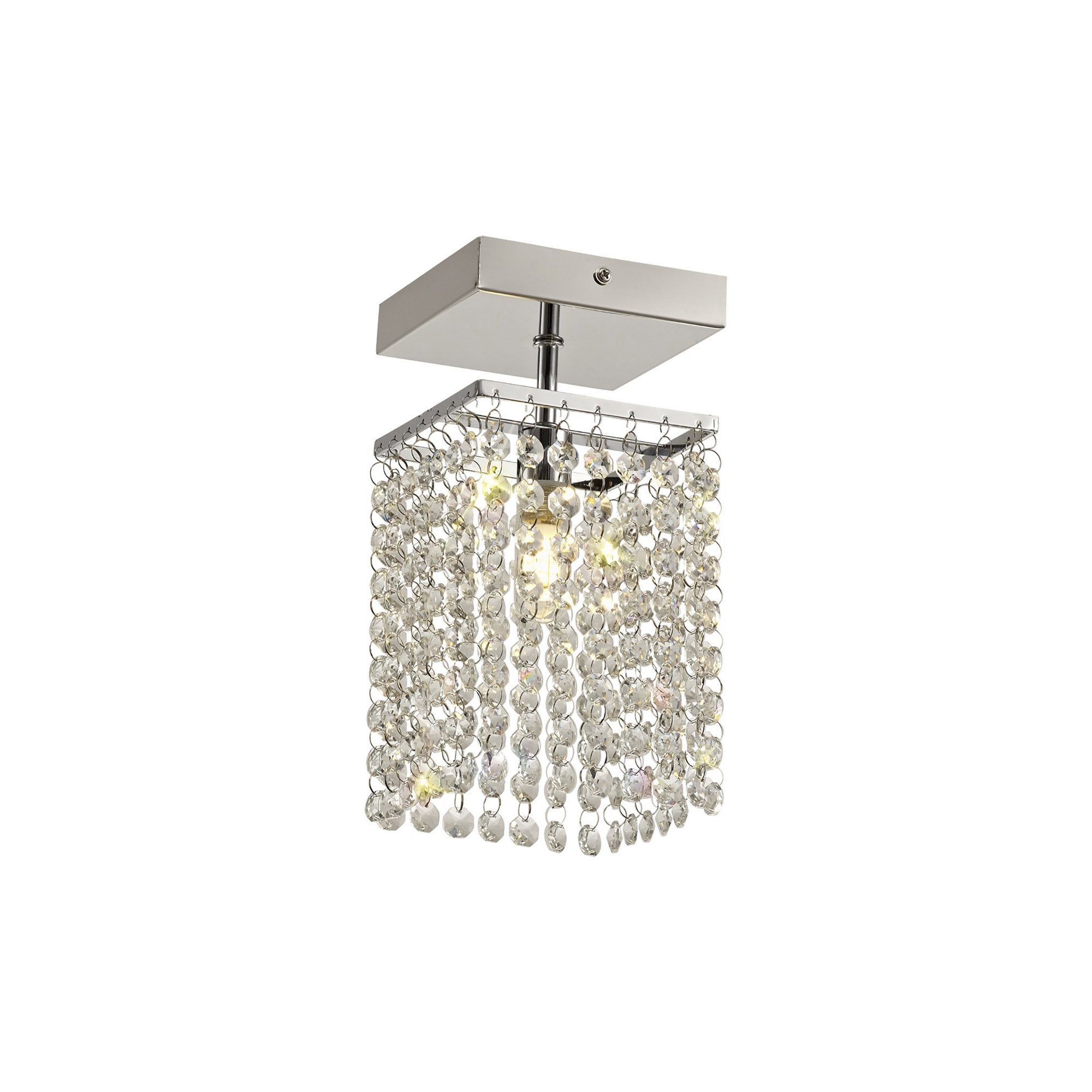 NL70539 Marie Bathroom Ceiling  Light 1 Light Polished Chrome/Crystal