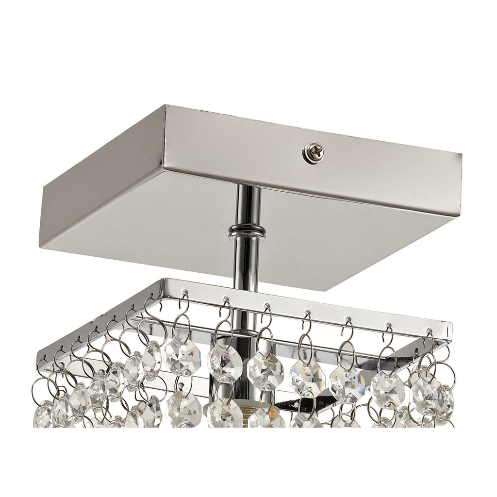 NL70539 Marie Bathroom Ceiling  Light 1 Light Polished Chrome/Crystal